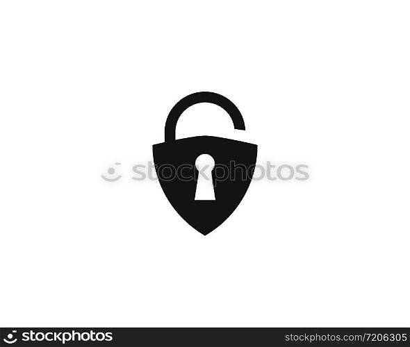 shield security Lock logo vector template