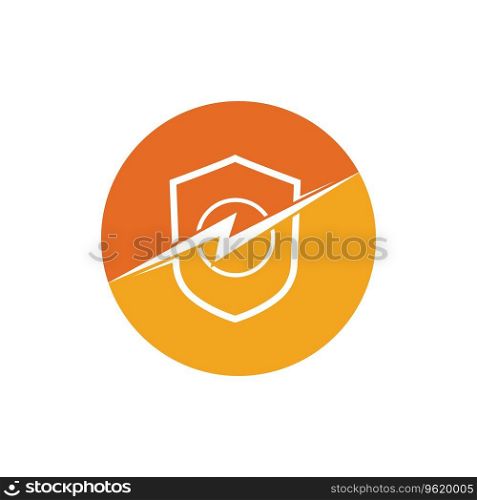 shield security logo and symbol vector illustrasi design