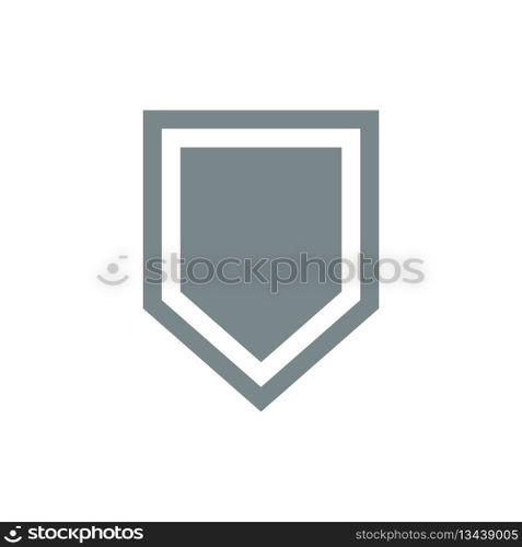 Shield Shape Icon Vector Template