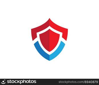 Shield symbol logo template. Shield symbol logo template vector illustration