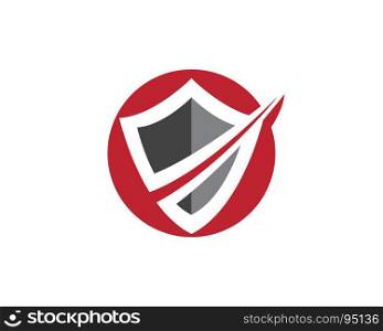 Shield symbol logo template. Shield symbol logo template vector illustration