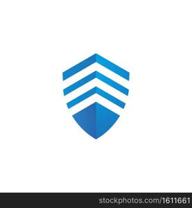 Shield symbol logo template vector illustration