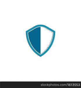 Shield symbol logo template vector illustration