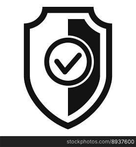 Shield threat icon simple vector. Hacker error. Computer security. Shield threat icon simple vector. Hacker error
