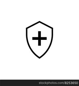 shield vector icon illustration symbol logo template