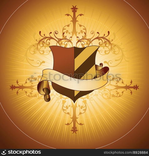 Shield vector image