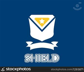 Shield war icon and symbol logo vector
