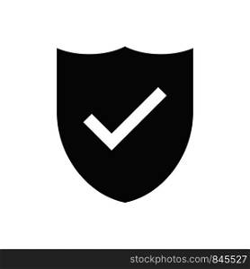 Shield with checkmark vector icon isolated. Security or safe sign. Internet defence symbol. Web technology secure icon. EPS 10. Shield with checkmark vector icon isolated. Security or safe sign. Internet defence symbol. Web technology secure icon.