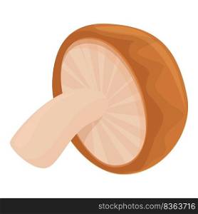 Shimeji mushroom icon cartoon vector. Shiitake food. Morel oyster. Shimeji mushroom icon cartoon vector. Shiitake food