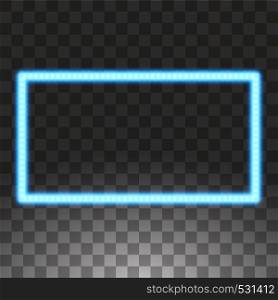 Shining blue led vector rectangle frames, neon illumination on transparent background. Glowing decorative rectangle tapes of diode ecological lamps light effect for banners, web-sites.. Shining blue led vector rectangle frames, neon illumination on transparent background. Glowing decorative rectangle tapes of diode ecological lamps light effect for banners, web-sites