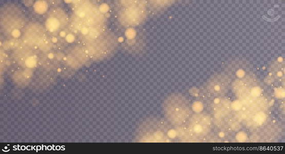 Shining bokeh isolated on transparent background. Light isolated lights. Transparent blurry shapes. Abstract light effect. Vector illustration. Shining bokeh isolated on transparent background. Light isolated lights. Transparent blurry shapes. Abstract light effect. Vector illustration.