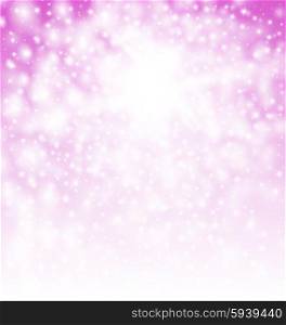 Shining in sun snow. Eps 10. Illustration Glitter Magic Background with Copy Space for Your Text - Vector