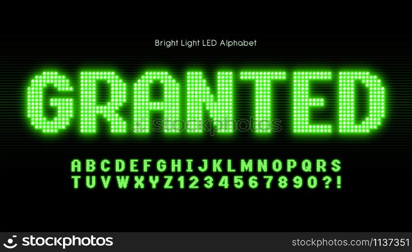 Shining LED light alphabet, extra glowing font. Exclusive swatch color control.. Shining LED light alphabet, extra glowing font.