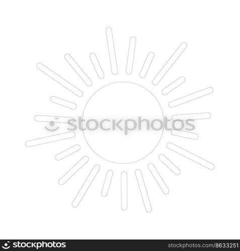 shining sun, spherical sun icon,cartoon text frame,Various circular speech bubbles, conversation