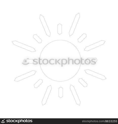 shining sun, spherical sun icon,cartoon text frame,Various circular speech bubbles, conversation