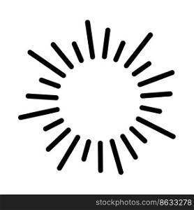 shining sun, spherical sun icon,cartoon text frame,Various circular speech bubbles, conversation