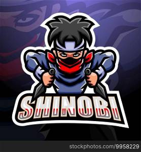Shinobi mascot esport logo design