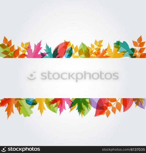 Shiny Autumn Natural Leaves Background. Vector Illustration EPS10. Shiny Autumn Natural Leaves Background. Vector Illustration