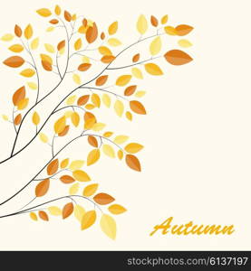 Shiny Autumn Natural Leaves Background. Vector Illustration EPS10. Shiny Autumn Natural Leaves Background. Vector Illustration