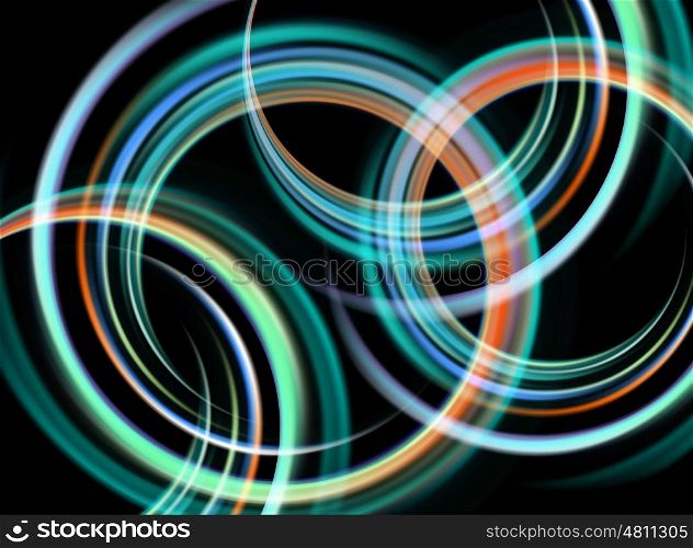 Shiny background with color circle. Vector Shiny background with color blurred circle