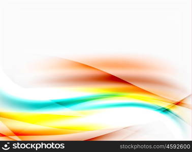 Shiny blurred line waves. Vector shiny blurred line waves