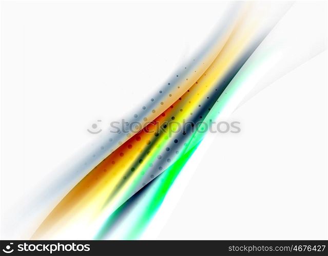 Shiny blurred line waves. Vector shiny blurred line waves