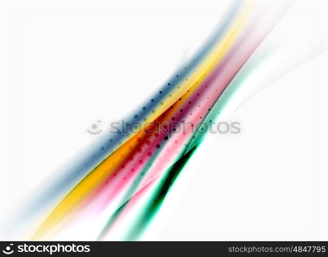 Shiny blurred line waves. Vector shiny blurred line waves