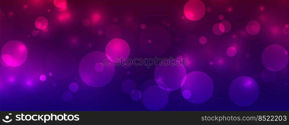 shiny bokeh sparkling lights vibrant banner