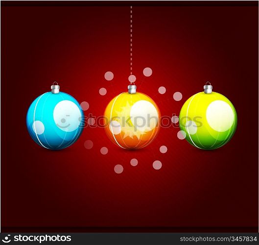Shiny christmas balls