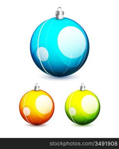 Shiny christmas balls