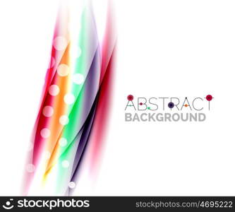 Shiny color lines on white background - motion. Shiny color lines on white background - vector motion