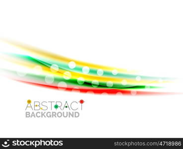 Shiny color lines on white background - motion. Shiny color lines on white background - vector motion