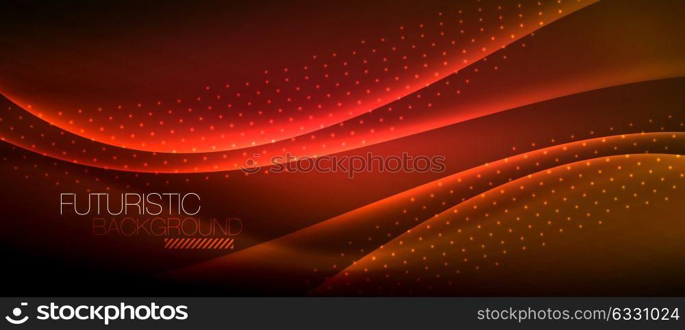 Shiny color smooth elegant neon wave. Shiny color smooth elegant neon wave. Vector background template