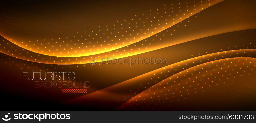 Shiny color smooth elegant neon wave. Shiny color smooth elegant neon wave. Vector background template