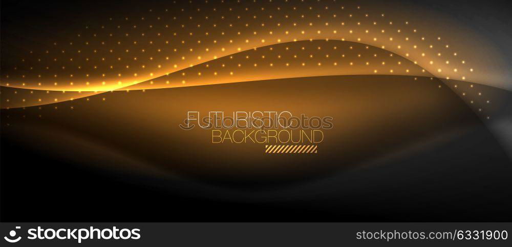 Shiny color smooth elegant neon wave. Shiny color smooth elegant neon wave. Vector background template