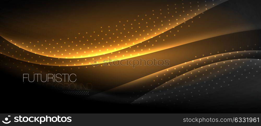 Shiny color smooth elegant neon wave. Shiny color smooth elegant neon wave. Vector background template