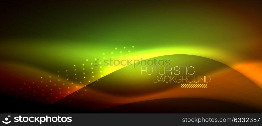 Shiny color smooth elegant neon wave. Shiny color smooth elegant neon wave. Vector background template
