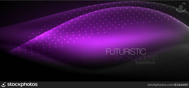 Shiny color smooth elegant neon wave. Shiny color smooth elegant neon wave. Vector background template