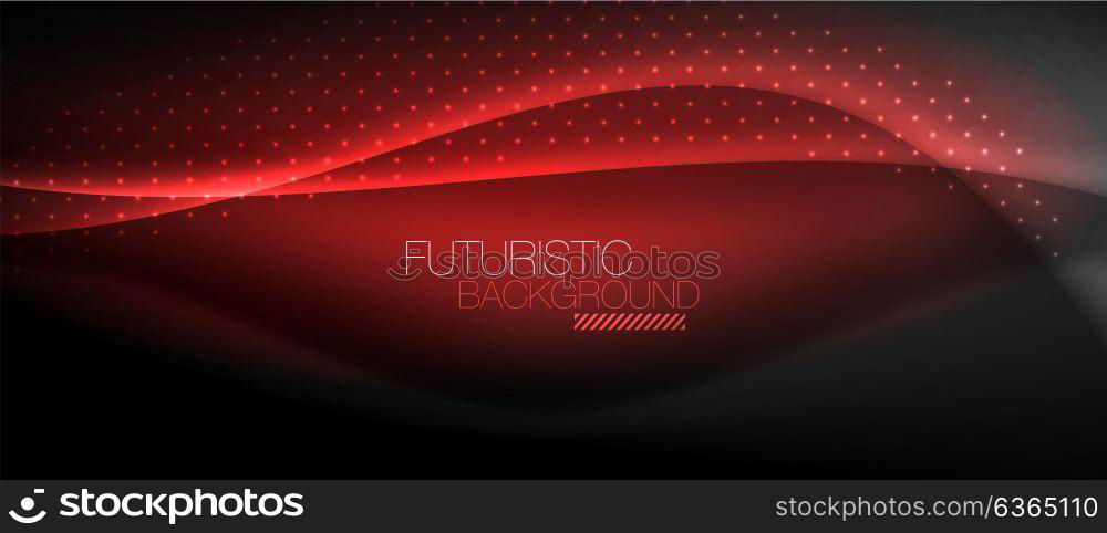 Shiny color smooth elegant neon wave. Shiny color smooth elegant neon wave. Vector background template