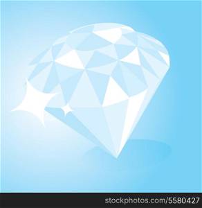 Shiny expensive looking diamond.