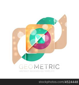 Shiny geometric abstract background. Shiny geometric vector abstract background