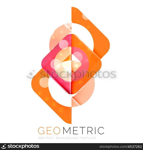 Shiny geometric abstract background. Shiny geometric vector abstract background