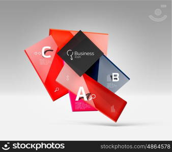 Shiny glass plate surfaces with text on 3d space. Shiny glass plate surfaces with text on 3d space. Abstract background