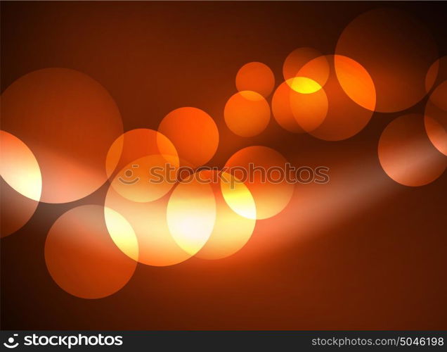 Shiny glowing glass circles, modern futuristic background template. Shiny glowing glass circles, modern futuristic abstract background circle template, vector illustration