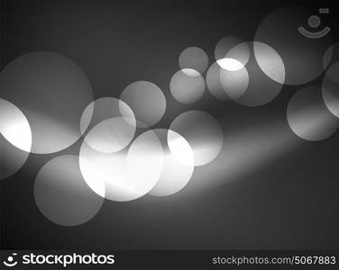 Shiny glowing glass circles, modern futuristic background template. Shiny glowing glass circles, modern futuristic abstract background circle template, vector illustration