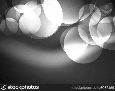 Shiny glowing glass circles, modern futuristic background template. Shiny glowing glass circles, modern futuristic abstract background circle template, vector illustration