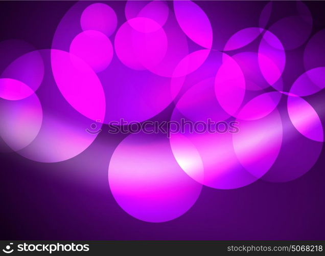 Shiny glowing glass circles, modern futuristic background template. Shiny glowing glass circles, modern futuristic abstract background circle template, vector illustration