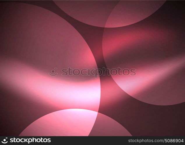 Shiny glowing glass circles, modern futuristic background template. Shiny glowing glass circles, modern futuristic abstract background circle template, vector illustration