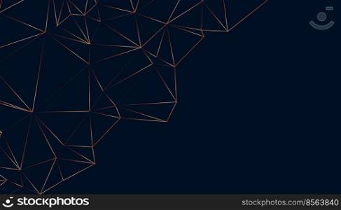 shiny low poly abstract black background design