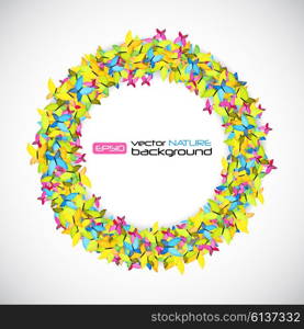Shiny Natural Butterfly Background. Vector Illustration EPS10. Shiny Natural Butterfly Background. Vector Illustration